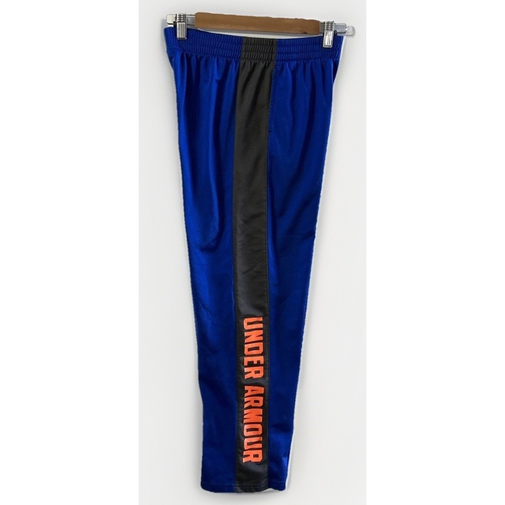 Boys Under Armour Loose Fit Athletic Track Gym Pants Sz YXL Logo XL EC‎
